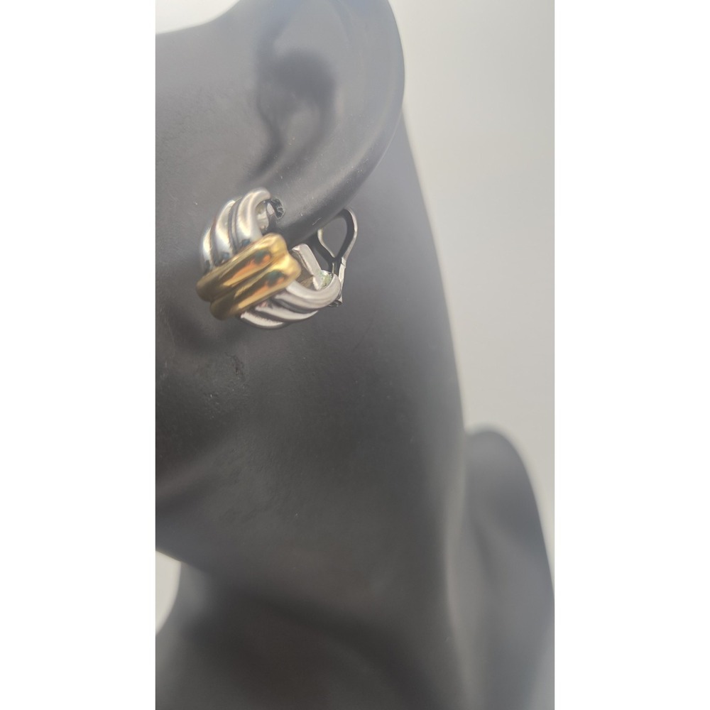 Vintage Premier Designs Gold And Silver Tone earrings